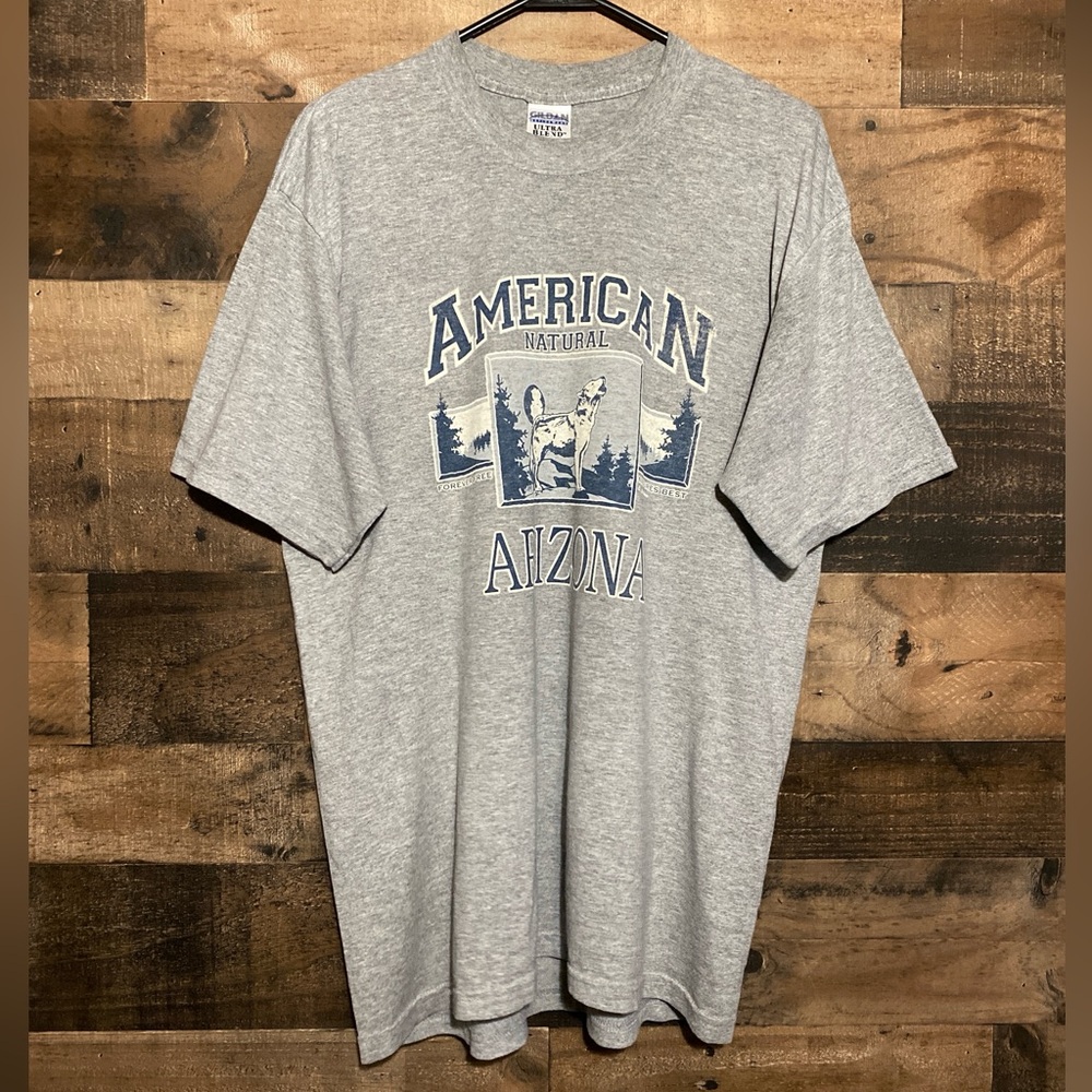 Vintage Arizona American Natural Nature Wolf T-Shirt Size L